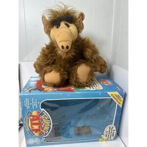Talking Alf Plush - The Storytelling Alien Plush Cassette Player With Box 1986